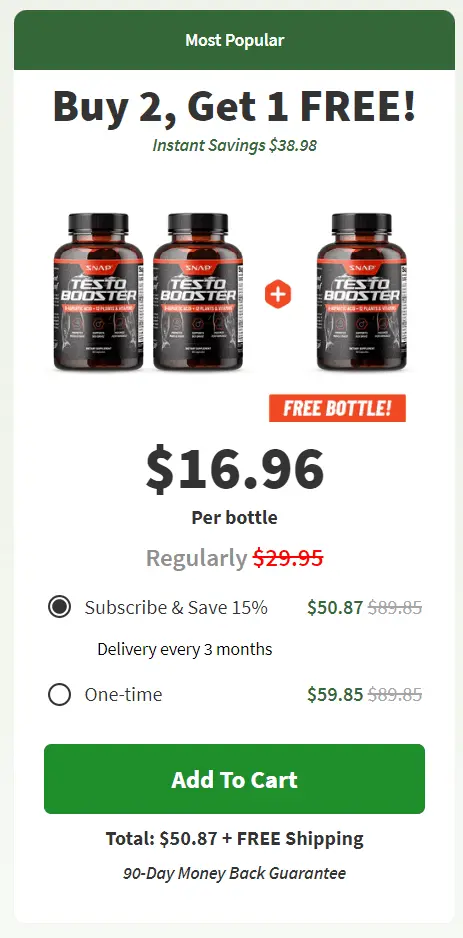 Testobooster best offer package price